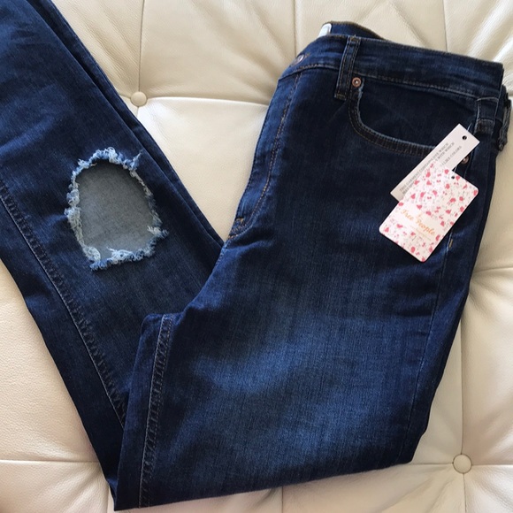 Free People High rise Skinny Jeans Sz 32 NWT - Picture 5 of 8